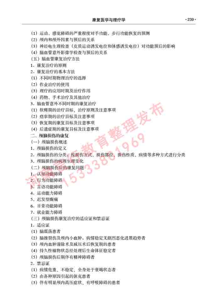 同等学力人员申请临床医学(康复医学与理疗学)硕士研究生专业学位证学科综合水平考试大纲及复习真题试卷与答案-239.jpg