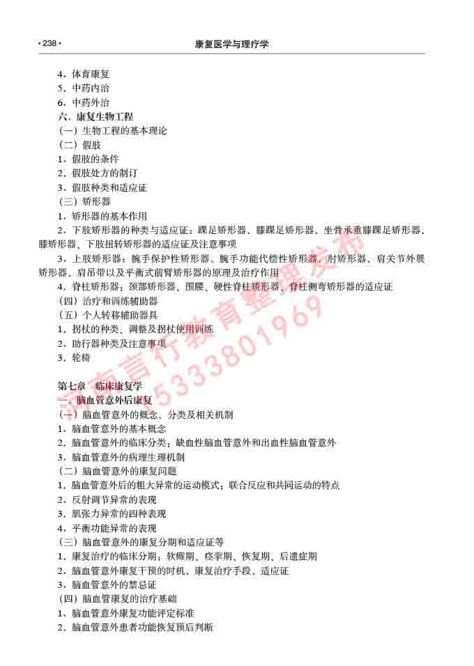 同等学力人员申请临床医学(康复医学与理疗学)硕士研究生专业学位证学科综合水平考试大纲及复习真题试卷与答案-238.jpg