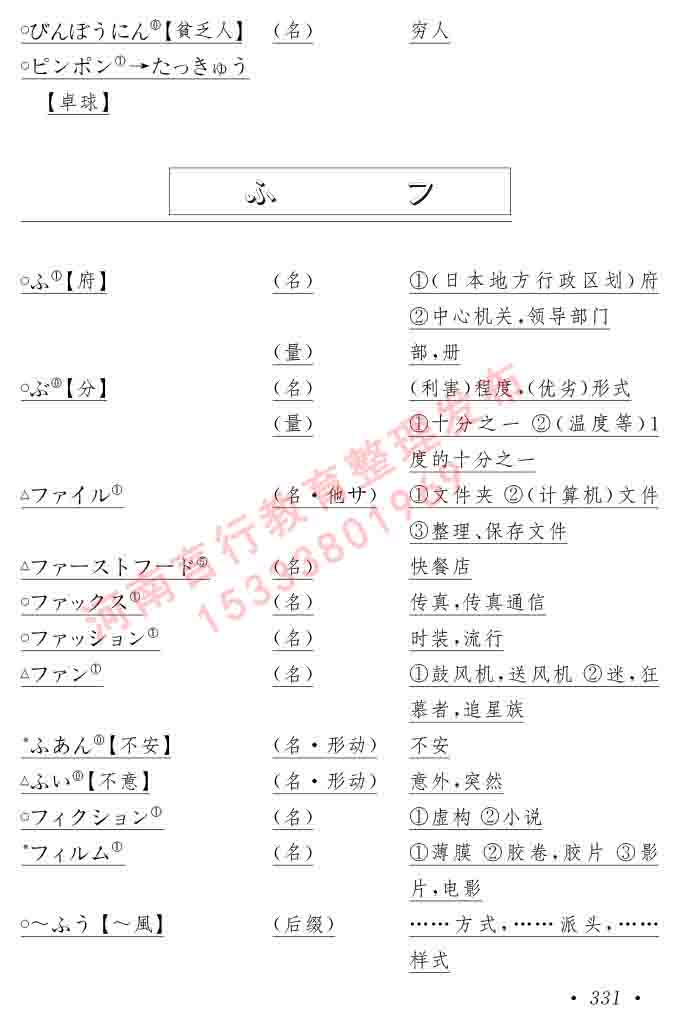 同等学力人员申请硕士在职研究生学位证日语水平全国统一考试复习大纲（第六版）及模拟真题试卷含标准答案-335.jpg