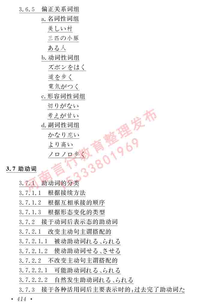 同等学力人员申请硕士在职研究生学位证日语水平全国统一考试复习大纲（第六版）及模拟真题试卷含标准答案-418.jpg