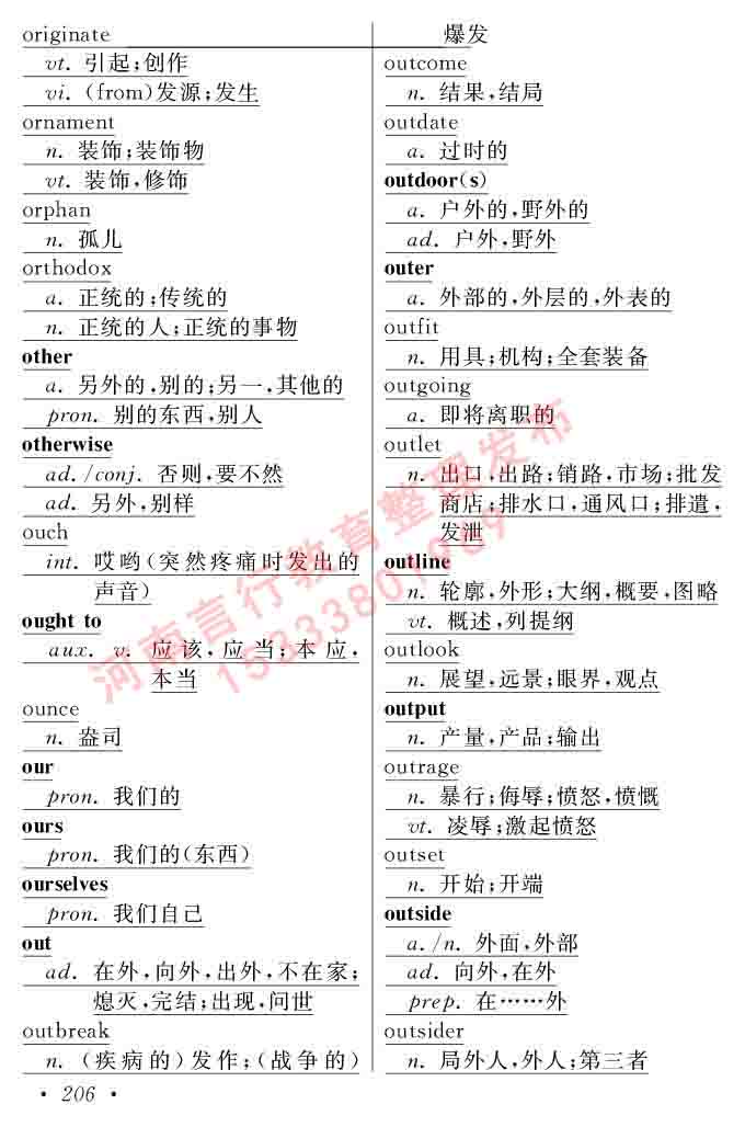 在职研究生同等学力人员申请硕士学位证英语水平全国统一考试复习大纲（第六次修订版）及模拟真题试卷含标准答案-210.jpg