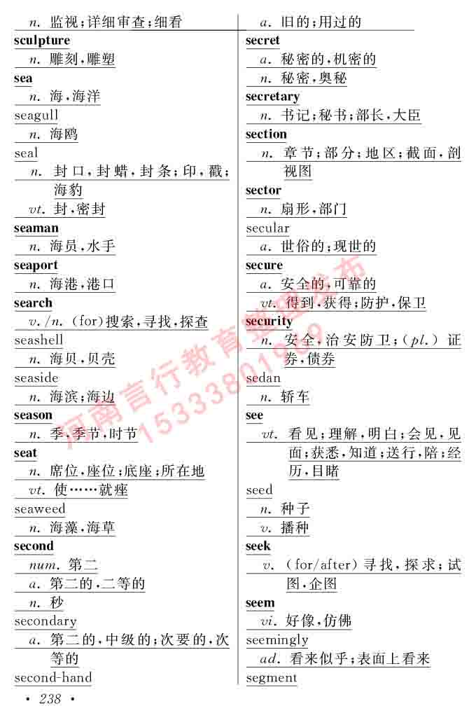 在职研究生同等学力人员申请硕士学位证英语水平全国统一考试复习大纲（第六次修订版）及模拟真题试卷含标准答案-242.jpg